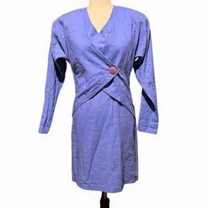 Vintage Cassini Blue Women's Dress